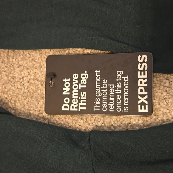 Dark Green Express Zip-Up Dress Womens Size XS - Picture 5 of 7